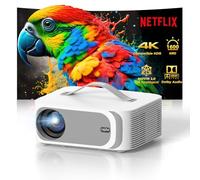 Videoprojecteur 4K【App Intégrée/1600 ANSI/Auto Focus/Keystone】 Dolby Audio 1080P Natif Projecteur Video, avec HDMI eARC, WiFi6, Bluetooth Lisowod Retroprojecteur Portable pour Home Cinéma