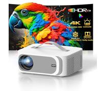 Videoprojecteur 4K【App Intégrée/1600 Luminosité/Auto Focus/Keystone】 Dolby Audio 1080P Natif Projecteur Video, avec HDMI eARC, WiFi6, Bluetooth Lisowod Retroprojecteur Portable pour Home Cinéma