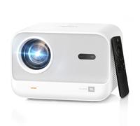 Videoprojecteur 4K avec Son JBL, Yaber Projecteur Video Auto Focus, L2S Videoprojecteur Portable Courte Focale, Retroprojecteur Extérieur Natif 1080P, WiFi6 Bluetooth, HDMI/USB(Blanc Gris)
