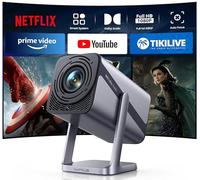 Vidéoprojecteur 4K【Dolby】 30000 Lumen Projecteur 4K Auto Focus/Keystone Courte Focale, WiFi Bluetooth FHD 1080P Projecteur Portable WiFi6 Rotatif 360° Zoom RétroProjecteur Home Cinéma