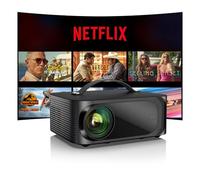 Vidéoprojecteur 4K Official Netflix & Dolby Audio - 26000 lm - Correction trapézoïdale 6D WiFi 6 Bluetooth - Full HD 1080p - ONOAYO - Prise en charge vidéo 4K - Vidéoprojecteur home cinéma / extérieur
