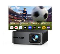 Vidéoprojecteur 4K MEMC【2200 ANSI/Google TV 14.0/Dolby 40W】 Auto Focus/Keystone WiMiUS Vidéoprojecteur de Jour 4K, Contrôle Vocal, HDR10,Rétroprojecteur WiFi Bluetooth 1080P Zoom Home Cinéma HDMI 2.1