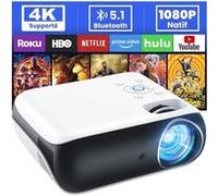 Vidéoprojecteur - 4K - Mini Projecteur Bluetooth 5.1 - Projecteur 9500 Lumens - FHD 1080p
