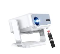 Videoprojecteur 4K【Netflix Assistance】 Projecteur Video Portable Mini WiFi 5 BT 5.2 FHD 1080P Android 13 [Focus Électrique&Correction de Trapèze] 360° Rotation TV-Stick HDMI USB PS5