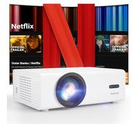 Videoprojecteur 4K 【Netflix Officiel/Auto Focus/Keystone】 28000 Lumens AKIYO O9 Retroprojecteur avec WiFi et Bluetooth 1080P Natif, Smart Projecteur Supportée One-Click Use Netflix/Youtube/PrimeVideo