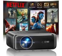 Vidéoprojecteur【Netflix Officiel/Dolby Audio】 1200 ANSI Projecteur 4K Auto Focus/Keystone WiFi Bluetooth FHD 1080P, WiMiUS Smart Rétroprojecteur Portable WiFi Extérieur Zoom50% Cadeau/Home Cinéma/PPT