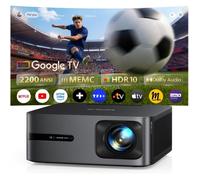 Vidéoprojecteur 4K - RUSSBOY - 2200 ANSI ultra-lumineux - Google TV 14.0 - Contrôle vocal - HDR10