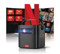 Videoprojecteur 4K,Toumei Mini Projecteur with 15,000mAh Battery,Google TV 11.0,WiFi 6 et Bluetooth,Portable RetroProjecteur 450Lumens ANSI,2x10W Haut-Parleurs,Auto Focus/Keystone pour iOS/Android