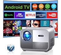 Vidéoprojecteur 4K VGKE T51 【Auto Focus/Keystone】 Vidéoprojecteur 20000Lumen,WiFi6,Bluetooth,FHD 1080P,Supporté 4K avec Système Android,Fonction Zoom Rétroprojecteur pour Phone/PS5/HDMI/USB