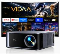 Videoprojecteur 4K【VIDAA OS | 2000 ANSI | Dolby Audio 40W】 TOPTRO Retroprojecteur 4K Supporté, Auto Focus/Keystone, Contrôle Vocal, Zoom 50%, WiFi Bluetooth Projecteur Video Home Cinéma Extérieur