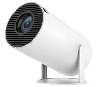 Vidéoprojecteur Android 11 avec WiFi et Bluetooth Home Cinema Orientable 180° Blanc