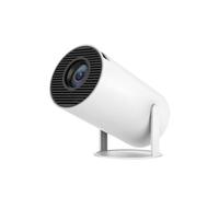 Vidéoprojecteur Android 11 avec WiFi et Bluetooth Home Cinema Orientable 180° Blanc