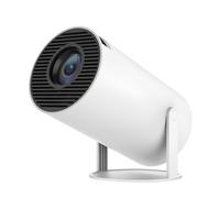 Vidéoprojecteur Android 11 avec WiFi et Bluetooth Home Cinema Orientable 180° Blanc