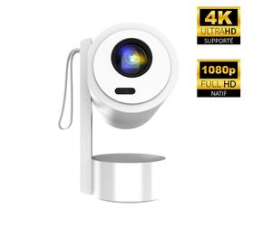 Vidéoprojecteur android 13 4k, portable & rechargeable batterie 5000mah