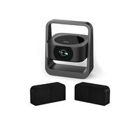 Vidéoprojecteur Android 13 FUltra HD 4K avec Écran jusqu'à 150 Pouces + Système Audio Modulaire Bluetooth 20W, 4 Enceintes Magnétiques, Noir