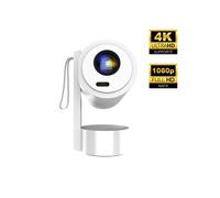 Vidéoprojecteur Android 4K Wifi sur batterie enceinte Bluetooth 20W et écran de projection 100'