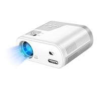 Vidéoprojecteur Android HD 720p WiFi Bluetooth HDMI avec Applications Streaming Hoko Blanc