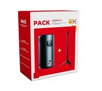 Anker Tech Vidéoprojecteur Nebula Capsule 3 – Pack avec trépied et batterie – Noir