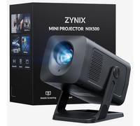 Videoprojecteur【App Intégrée & Auto Keystone】 Android 14, Retroprojecteur Portable Courte Focale WiFi 6 Bluetooth 5.4 avec Rotation 210°, NIX500 Mini Projecteur Video Supporte 4K 1080P Home Cinéma