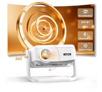 Videoprojecteur, Auto Verticale Keystone/Focus Électrique /360°Rotating, 1080P HD 19000Lux Projecteur Video, avec WiFi6, Bluetooth Lisowod Retroprojecteur Portable pour Home Cinéma/FireStick/HDMI/USB