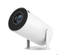 Vidéoprojecteur Android 11 avec WiFi et Bluetooth Home Cinema Orientable 180° Blanc
