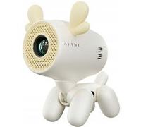 Kiano Alpha Kid Reindeer Vidéoprojecteur Enfant HD 720p Android 13, Mini Projecteur LED Blanc en Forme de Renne, WiFi 2,4/5 GHz, Bluetooth 4.2, Écran jusqu'à 150 Pouces