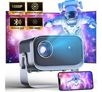 Vidéoprojecteur FHD 1080P Supportée 15000 Lumens WiFi Bluetooth 30000H 150" Focus électrique pour TV Stick Android iOS Parfait pour Film/Sport