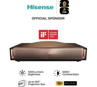 Hisense L9Q Vidéoprojecteur Trichroma 4K UHD Laser - Ultra-courte focale, 5000 lumens, HDR10+, Dolby Atmos Devialet Sound