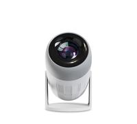 PRIXTON Vidéoprojecteur Portable Matisse, Projecteur avec WiFi, 5800 Lumens, 200 ANSI Lumen, Full HD 4K LED, Haut-parleurs intégrés, Télécommande, 32" à 120", Connexion HDMI/USB/AC in, Couleur Blanc