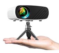 Videoprojecteur Mini Projecteur Portable 1080P - 15000Lux Full HD Portable avec Trépied Protection, Videoprojecteur 4k Compatible Android/iOS/Windows/HDMI/USB