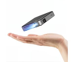 Videoprojecteur Pocket, Mini videoprojecteur DLP Compatible avec la Recharge inversée, Projecteur Video Ultra-Court Compatible Full HD 1080p, Mini Home cinéma retroprojecteur Silencieux HDMI/TV Stick