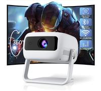 Vidéoprojecteur Portable - 1080P, 15000 Lumens, Mini Projecteur avec Wi-Fi Bluetoot, Pour Film à la Maison