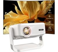 Videoprojecteur Portable, Auto Verticale Keystone/Focus Électrique /360°Rotating, 1080P Et 19000Lux Projecteur Video, Avec Wifi6, Bluetooth Retroprojecteur Pour Home Cinéma/Firestick/Hdmi/Us[X41]