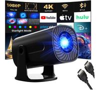 Vidéoprojecteur portable - LEHRING - Modes Étoiles intégrés - Supporte 4K et 1080P - WiFi6 et Bluetooth 5.2
