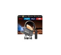 Vidéoprojecteur Portable Mini Projecteur Video 1080P FHD Retroprojecteur Supporte 4K WiFi 6, 270° Rotation Bluetooth 5.4 Android 12, Auto Keystone pour HDMI/USB/Wi-FI/TV Stick