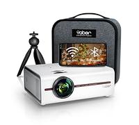 Videoprojecteur Portable Mini Projecteur, YABER V5 Videoprojecteur WiFi Bluetooth 1080P Full HD, Retroprojecteur avec Zoom
