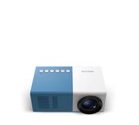 Vidéoprojecteur Portable PRIXTON Cinéma Mini, 900 Lumens, Full HD, HDMI/USB/MicroSD/AUX/AV, Haut-parleurs, Télécommande, Bleu