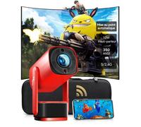 Vidéoprojecteur Portable ROLIPO 1080P Full HD Android WiFi 6 Bluetooth 5.2, Mini Projecteur Cinéma Maison 350 ANSI, Focus Auto