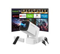 Videoprojecteur Portable,SEPYMP 2025 Upgrade Mini Projecteur, 4K Ultra HD 1080P, Android 13 Integré, WiFi 6 Bluetooth 5.2, Base de Son Intégrée, Compatible TV Box/PS5/PC