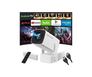 Videoprojecteur Portable,SEPYMP 2025 Upgrade Mini Projecteur, 4K Ultra HD 1080P, Android 13 Integré, WiFi 6 Bluetooth 5.2, Base de Son Intégrée, Compatible TV Box/PS5/PC