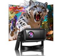 Videoprojecteur Portable, UCOCARE Projecteur Video Intelligent FHD 1080P & 4K Soutien, 2.4/5G WiFi & BT, Focus Électronique, Zoom 50%, Retroprojecteur Portable Home Cinéma pour Téléphone/PC/clé TV