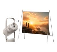 Xgimi - Vidéoprojecteur Portable Vibe One + Écran De Projection Nomade