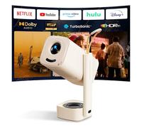 Vidéoprojecteur Portable YABER T1 Pro2 1080P FHD et HDR, Vidéoprojecteur WiFi Bluetooth avec Dolby Audio, Ajustement Automatique, Applications Intégrées, Home Cinéma pour USB/HDMI