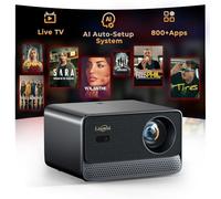 Videoprojecteur, Projecteur Video avec HDMI eARC, WiFi, Bluetooth, Dolby Audio, Lisowod Retroprojecteur Portable pour Home Cinéma