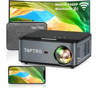 Vidéoprojecteur Wifi Bluetooth,9500 Lumens 1080P Full Hd Vidéoprojecteur 4K,5G Wifi,Zoom,Home Cinéma Projecteur Portable Compatible Ios,Android,Tv Stick,Ps4 300'' Display Outdoor Film