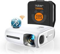 Vidéoprojecteur Wifi Bluetooth Pro V7 Full Hd 1080P, Projecteur 4K Supporte 6D Correction Auto De La Distorsion Trapézoïdale Et 4P/4D, Retroprojecteur Pour Phone/Ps5/Tv Stick