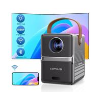 WIMIUS P61 Mini Projecteur Videoprojecteur - 8000 Lumens - 5G WiFi Bluetooth 5.2 - Supporte 1080P Full HD Retroprojecteur Portable