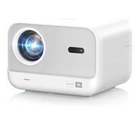 Vidéoprojecteur avec Son JBL 16W, Yaber Projecteur Video Auto Focus, Videoprojecteur Portable WiFi6 Bluetooth Courte Focale, Rétroprojecteur Extérieur Natif 1080P, HDMI/USB - Blanc