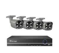 Vidéosurveillance CCTV, audio bidirectionnelle, reconnaissance faciale intelligente par intelligence artificielle, 3T, 8Ch 4PCS 5MP caméra