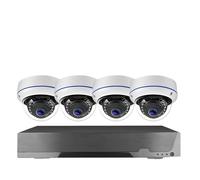 Vidéosurveillance, Ensemble de vidéosurveillance dôme intérieur 8CH 4K 8MP, Enregistrement Audio, Kit PoE NVR, système de vidéosurveillance, caméras IP de sécurité Anti-vandalisme(8CH NVR 4Camera)